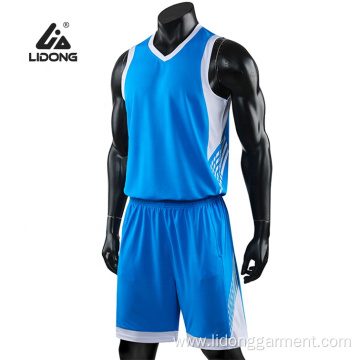 Cheap custom sublimation team basketball uniform